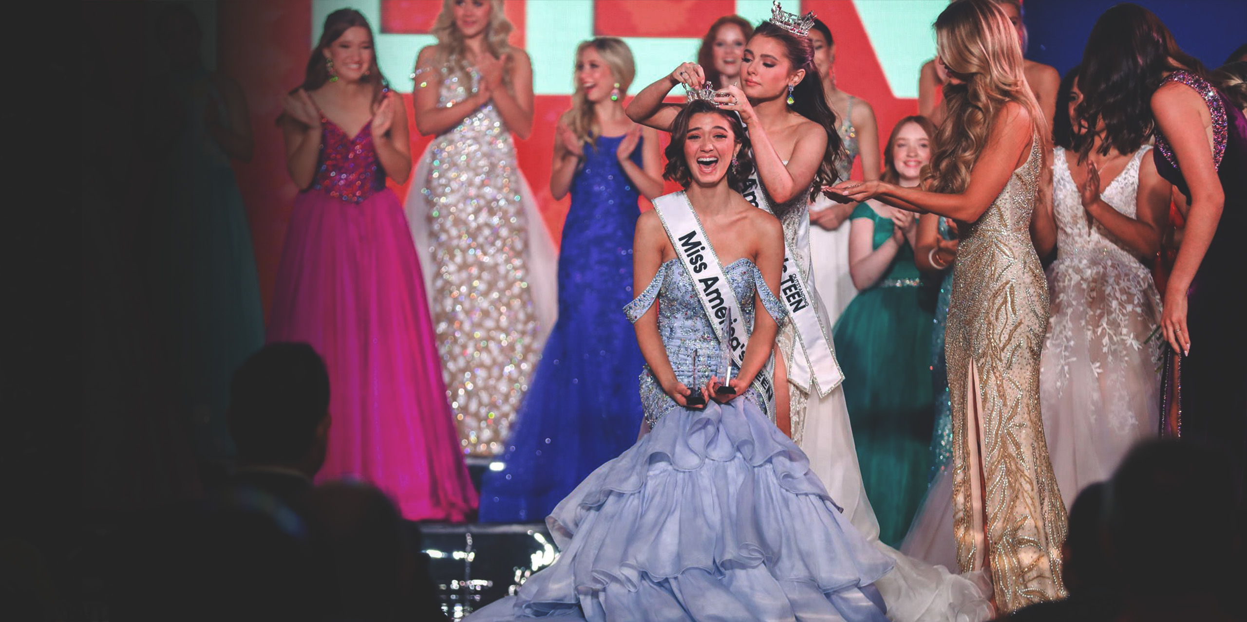 Morgan Greco Walking the Stage after being crowned Miss America's Outstanding Teen